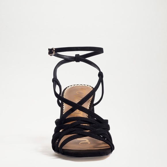 Sam Edelman Doffodil Suede Black Sandals - Picture 4 of 11